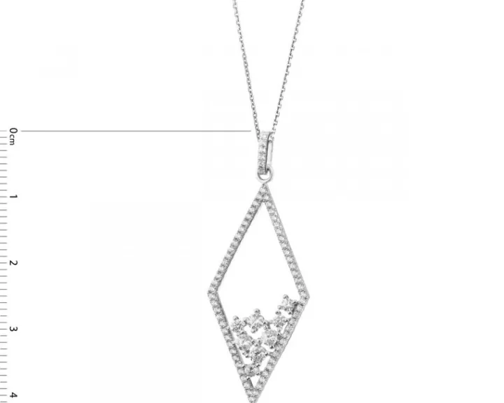 Zawieszka srebrna z cyrkoniami