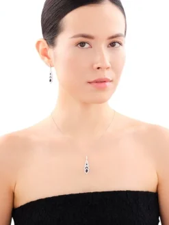 Zawieszka srebrna z cyrkoniami