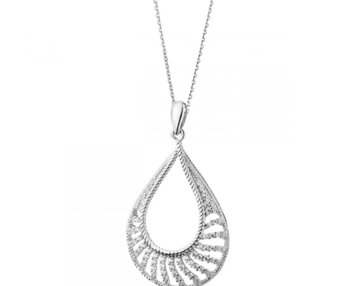 Zawieszka srebrna z cyrkoniami