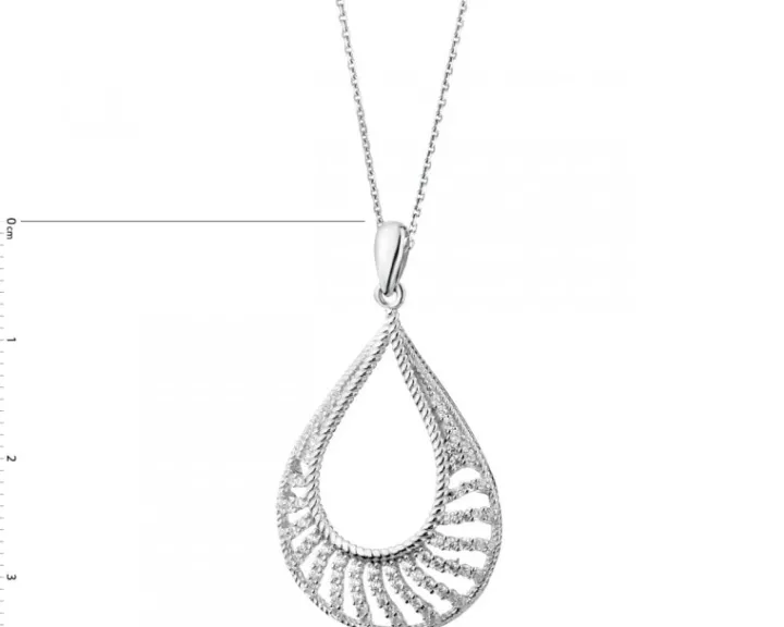 Zawieszka srebrna z cyrkoniami