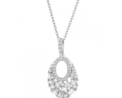 Zawieszka srebrna z cyrkoniami