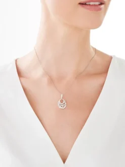 Zawieszka srebrna z cyrkoniami