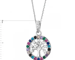 Zawieszka srebrna z cyrkoniami