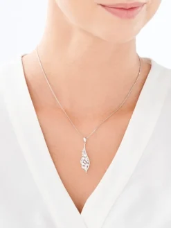 Zawieszka srebrna z cyrkoniami