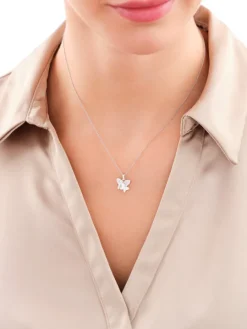 Zawieszka srebrna z cyrkoniami