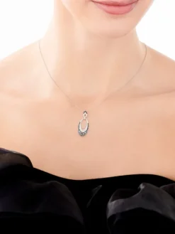 Zawieszka srebrna z cyrkoniami