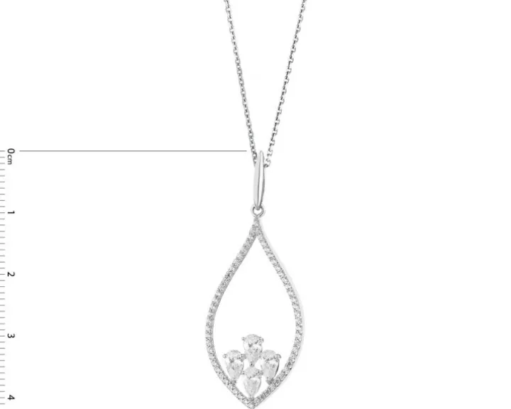 Zawieszka srebrna z cyrkoniami