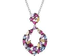 Zawieszka srebrna z cyrkoniami