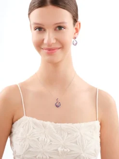 Zawieszka srebrna z cyrkoniami