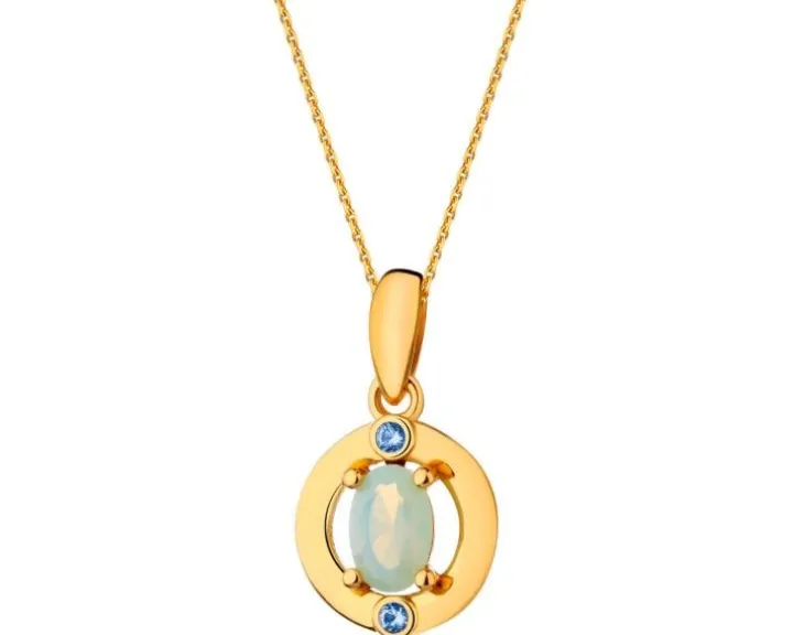 Zawieszka srebrna z cyrkoniami - koło