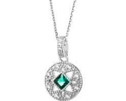 Zawieszka srebrna z cyrkoniami