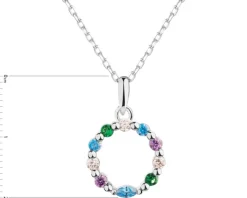 Zawieszka srebrna z cyrkoniami