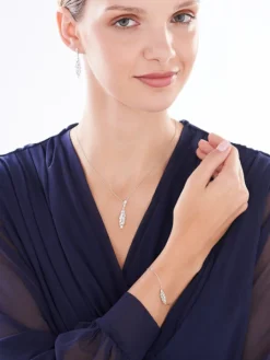 Zawieszka srebrna z cyrkoniami