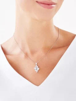 Zawieszka srebrna z cyrkoniami