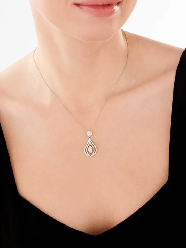 Zawieszka srebrna z cyrkoniami