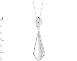 Zawieszka srebrna z cyrkoniami