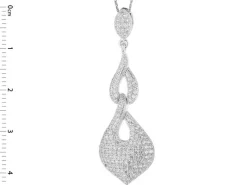 Zawieszka srebrna z cyrkoniami