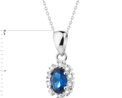 Zawieszka srebrna z cyrkoniami