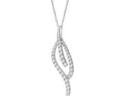 Zawieszka srebrna z cyrkoniami