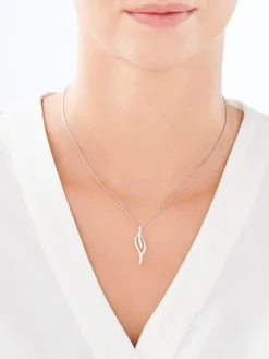 Zawieszka srebrna z cyrkoniami