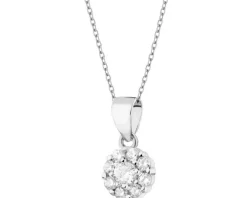 Zawieszka srebrna z cyrkoniami