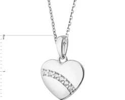 Zawieszka srebrna z cyrkoniami