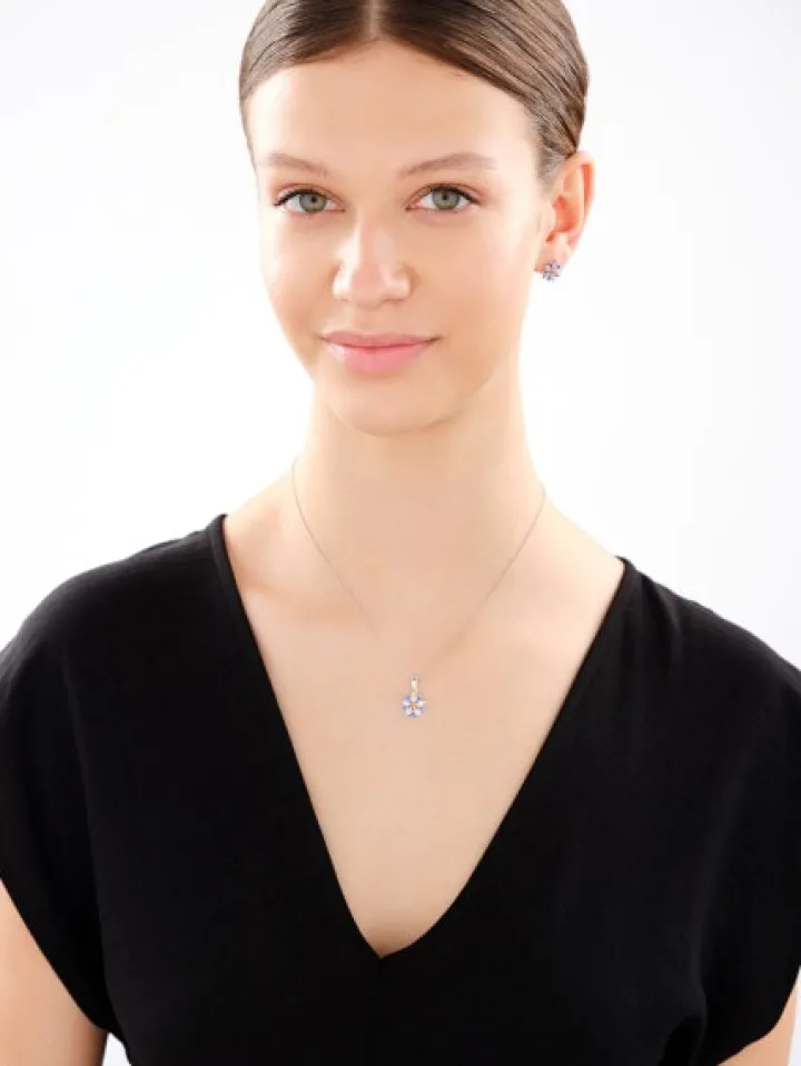 Zawieszka srebrna z cyrkoniami