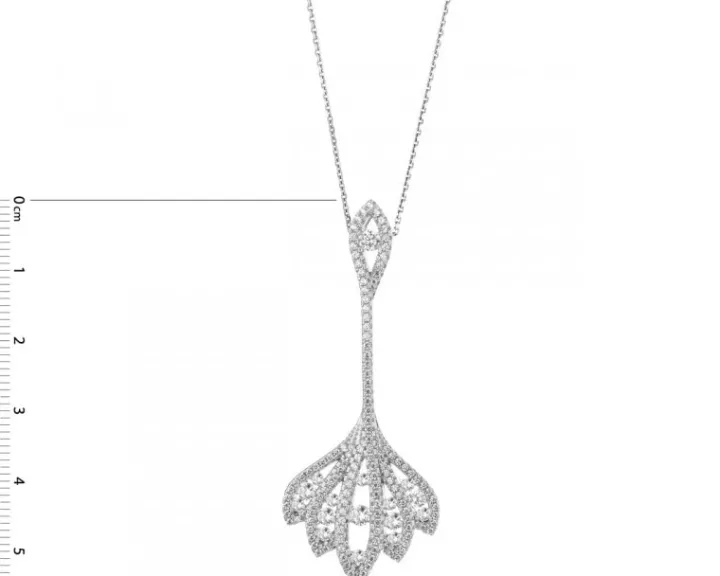 Zawieszka srebrna z cyrkoniami