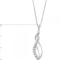 Zawieszka srebrna z cyrkoniami