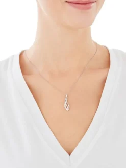 Zawieszka srebrna z cyrkoniami