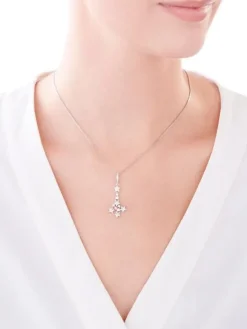 Zawieszka srebrna z cyrkoniami - gwiazdy