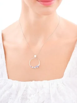 Zawieszka srebrna z cyrkoniami