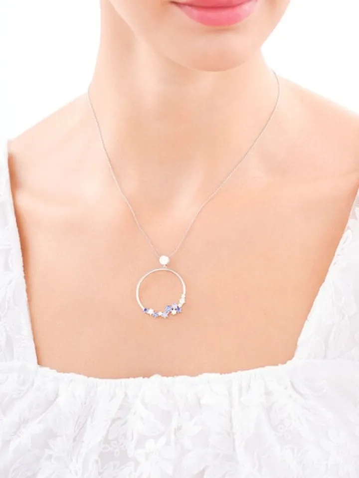 Zawieszka srebrna z cyrkoniami