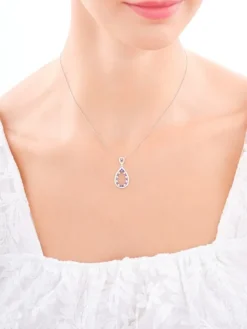 Zawieszka srebrna z cyrkoniami