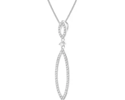 Zawieszka srebrna z cyrkoniami