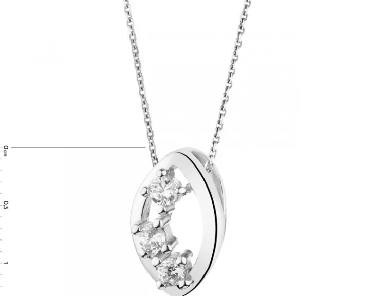 Zawieszka srebrna z cyrkoniami