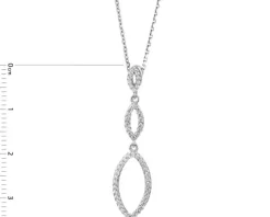 Zawieszka srebrna z cyrkoniami