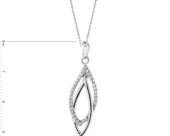 Zawieszka srebrna z cyrkonami