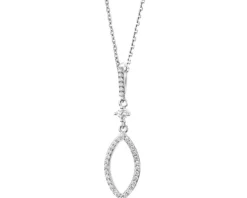 Zawieszka srebrna z cyrkoniami