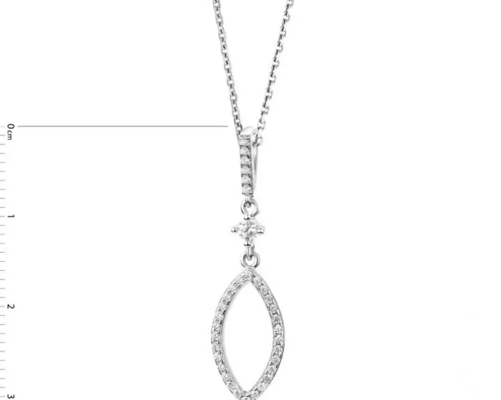 Zawieszka srebrna z cyrkoniami