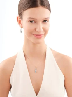 Zawieszka srebrna z cyrkoniami