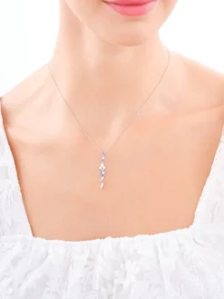 Zawieszka srebrna z cyrkoniami