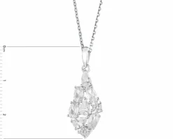 Zawieszka srebrna z cyrkoniami