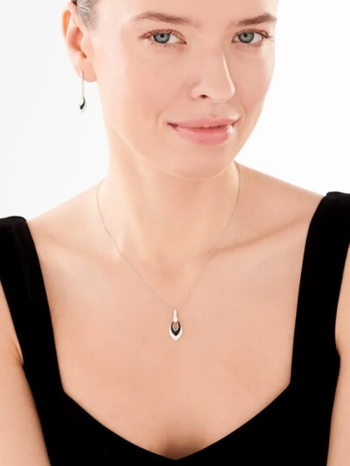 Zawieszka srebrna z cyrkoniami