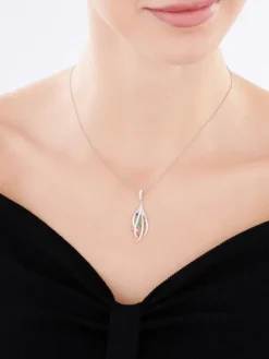 Zawieszka srebrna z cyrkoniami