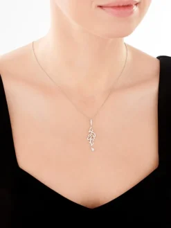 Zawieszka srebrna z cyrkoniami