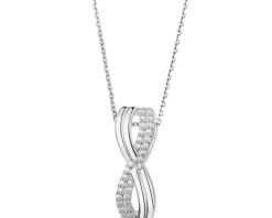 Zawieszka srebrna z cyrkoniami - nieskończoność