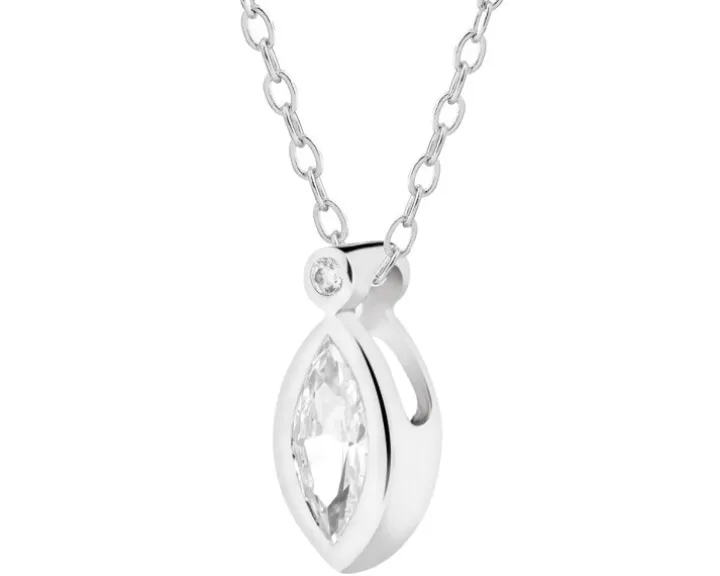 Zawieszka srebrna z cyrkoniami