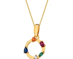 Zawieszka srebrna z cyrkoniami - koło