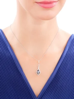 Zawieszka srebrna z cyrkoniami